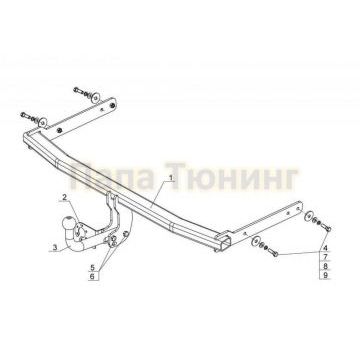 Фаркоп Avtos для Volkswagen Jetta 2011-2018