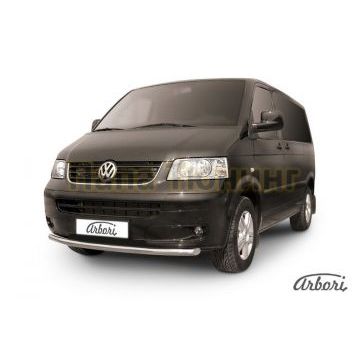 Защита переднего бампера 57 мм Slitkoff для Volkswagen Multivan T5 2003-2009