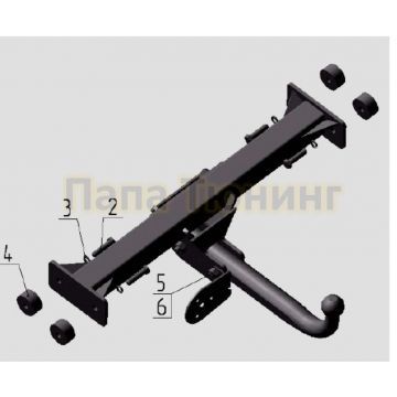 Фаркоп Avtos для Volkswagen Multivan 1992-2003