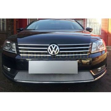 Защита радиатора хром РусСталь для Volkswagen Passat B7 2011-2015