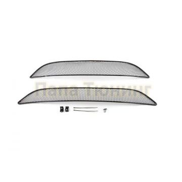 Защита радиатора Arbori черная сота 20 мм 2 штуки кроме комплекта Titanium для Ford Focus 3 2015-