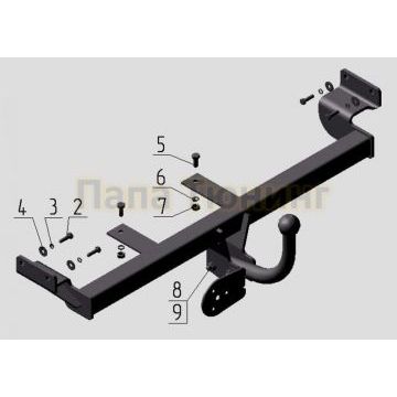 Фаркоп Avtos для Volkswagen Pointer 2004-2009