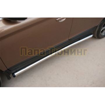 Пороги труба 63 мм вариант 2 для Volkswagen Touareg 2018-