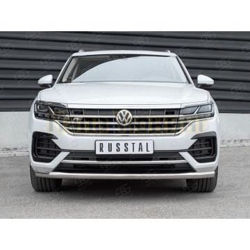 Защита переднего бампера d57 секции для Volkswagen Touareg 2018-