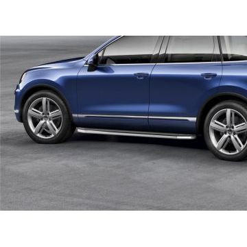 Пороги алюминиевые Rival Premium для Volkswagen Touareg R-Line 2015-2018