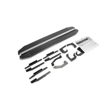 Пороги алюминиевые Rival Premium для Volkswagen Touareg R-Line 2015-2018