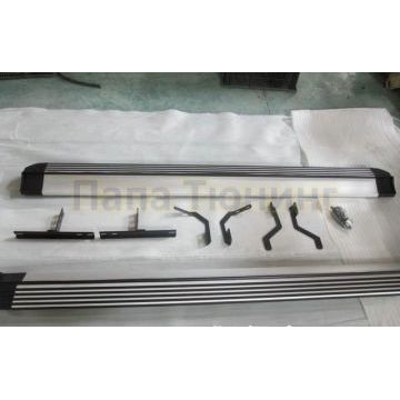 Пороги алюминиевые OEM Tuning для Volkswagen Touareg 2007-2010