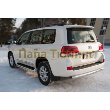 Защита заднего бампера d76 РусСталь для Toyota Land Cruiser 200 2015-