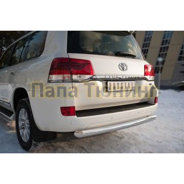 Защита заднего бампера d76 РусСталь для Toyota Land Cruiser 200 2015-