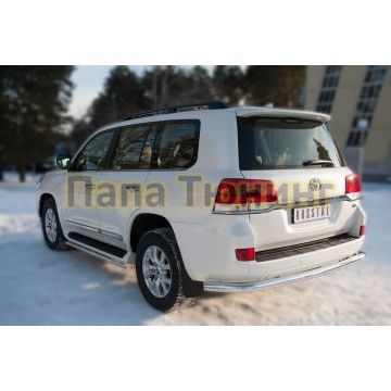 Защита заднего бампера d76 РусСталь для Toyota Land Cruiser 200 2015-