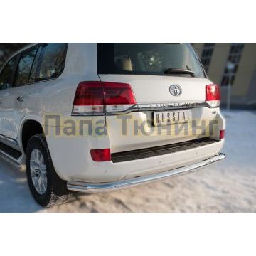 Защита заднего бампера d76 РусСталь для Toyota Land Cruiser 200 2015-