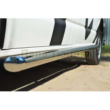 Пороги труба d57 вариант 1 левый РусСталь для Volkswagen Transporter 2009-2015