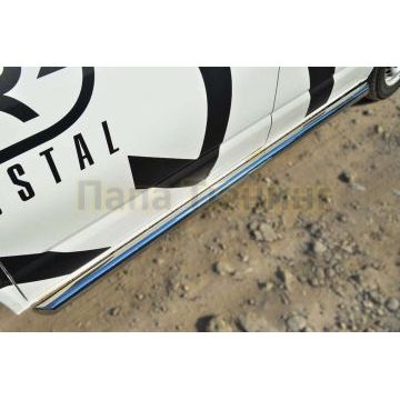 Пороги труба d57 вариант 1 правый РусСталь для Volkswagen Transporter 2009-2015
