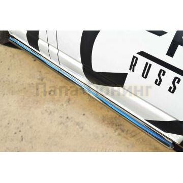 Пороги труба d57 вариант 3 левый РусСталь для Volkswagen Transporter 2009-2015