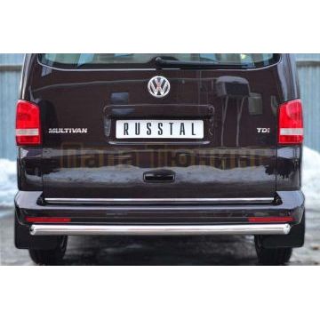 Защита заднего бампера d57 РусСталь для Volkswagen Transporter 2009-2015