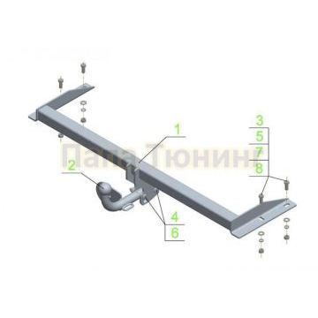 Фаркоп Avtos для Volkswagen Vento 1992-1998