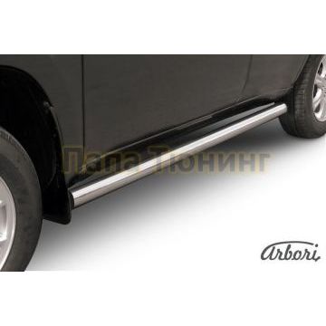 Защита штатных порогов труба 76 мм Slitkoff для Vortex Tingo 2010-2012