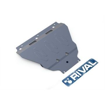 Защита картера + КПП алюминий 4 мм RIVAL для Volvo C30, V - все 2007-2012/Volvo S40, V - все 2004-2012/Volvo V50, V - все 2004-2007/Volvo XC90, V - 2.5; 2.4d 2006-2014