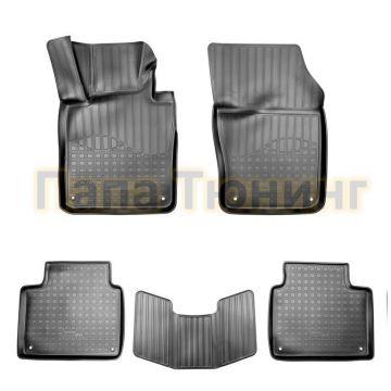 Коврики 3D в салон Norplast полиуретан чёрные для Volvo S90 2016-