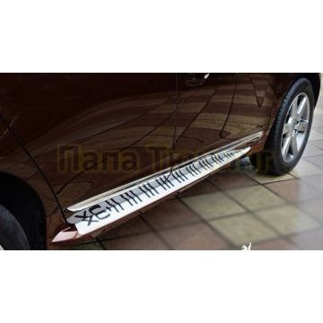 Пороги алюминиевые OEM Tuning для Volvo XC60 2008-2013