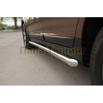Пороги труба d57 вариант 1 РусСталь для Volvo XC60 2008-2013