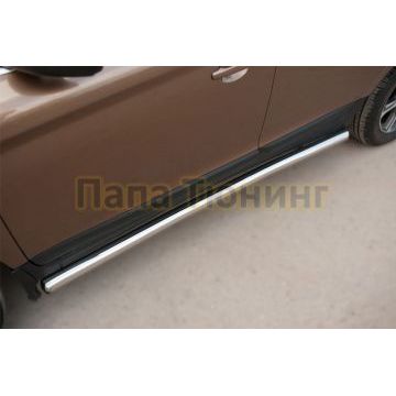 Пороги труба d57 вариант 3 РусСталь для Volvo XC60 2008-2013
