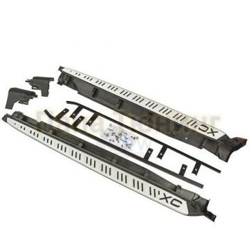 Пороги алюминиевые с накладкой OEM Tuning для Volvo XC60 2014-2017