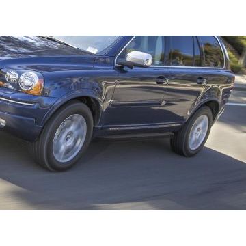 Пороги алюминиевые Rival Black-Premium для Volvo XC90 2006-2014