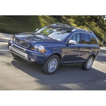 Пороги алюминиевые Rival Black-Premium для Volvo XC90 2006-2014