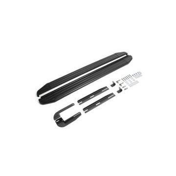 Пороги алюминиевые Rival Black-Premium для Volvo XC90 2006-2014