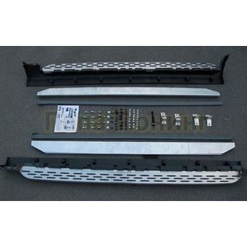 Пороги алюминиевые чёрные OEM Tuning для Volvo XC90 2015-