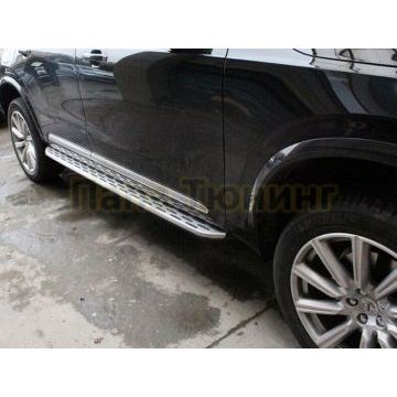 Пороги алюминиевые OEM Tuning для Volvo XC90 2015-