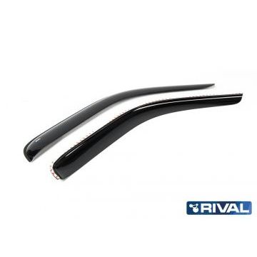 Дефлекторы окон Rival литьевой поликарбонат 2 шт. для Газ Газель Next 2013-