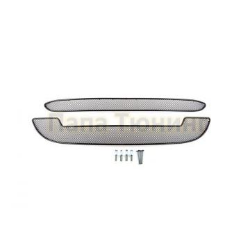 Защита радиатора Arbori черная сота 10 мм 2 штуки для Lada Kalina 2 2013-2018