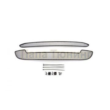 Защита радиатора Arbori черная сота 15 мм 2 штуки для Lada Kalina Cross 2015-2018