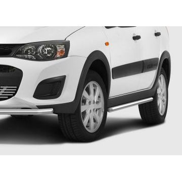 Защита штатных порогов 42 мм Rival для Lada Kalina Cross 2013-2018