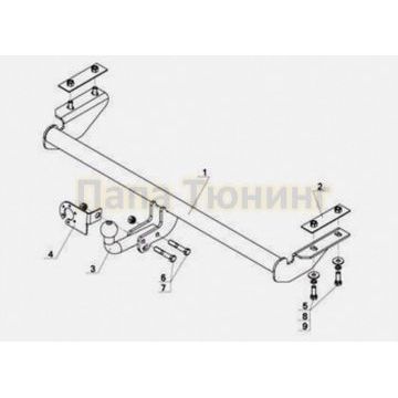 Фаркоп Avtos для Lada Vesta 2015-