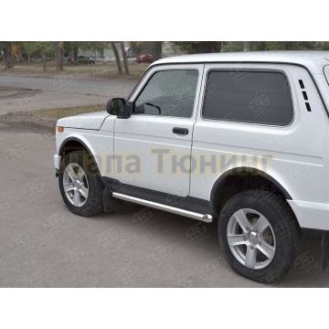 Пороги труба d57 вариант 1 РусСталь для ВАЗ 4x4 Urban 2015-