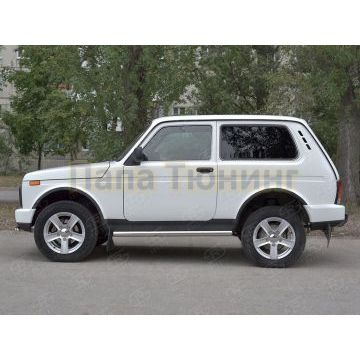 Пороги труба d57 вариант 3 РусСталь для ВАЗ 4x4 Urban 2015-