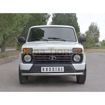 Защита переднего бампера секции d57 РусСталь для ВАЗ 4x4 Urban 2015-