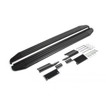 Пороги алюминиевые Rival Black-Premium для Нива ВАЗ 2131/Urban 5D 1993-