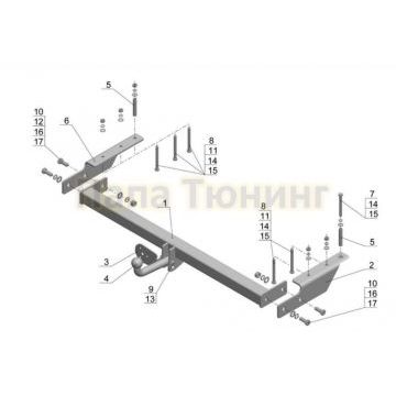 Фаркоп Avtos для Тагаз Road Partner 2008-2011