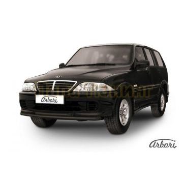 Защита передняя чёрная сталь двойная 57-57 мм Slitkoff для Тагаз Road Partner 2008-2011 Защита передняя чёрная сталь двойная 57-57 мм Slitkoff для Тагаз Road Partner 2008-2011