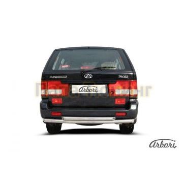 Защита заднего бампера двойная 57-57 мм Slitkoff для Тагаз Road Partner 2008-2011 Защита заднего бампера двойная 57-57 мм Slitkoff для Тагаз Road Partner 2008-2011