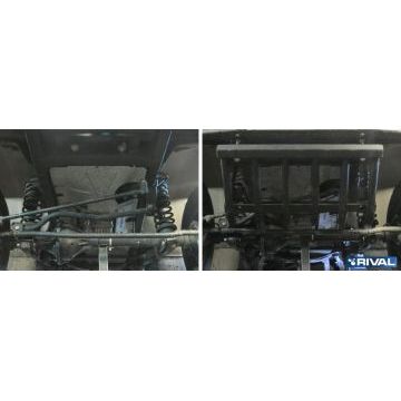 Защита рулевых тяг из трубы Rival сталь 3 мм для УАЗ Hunter 2009-