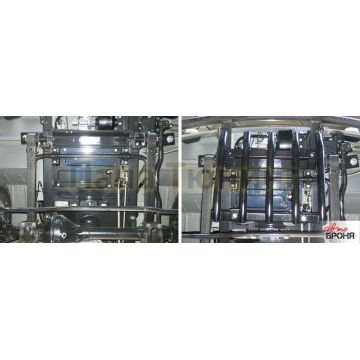 Защита рулевых тяг из трубы сталь 2 мм АвтоБРОНЯ для UAZ 2206, V - 2.7 1965- /UAZ 3962, V - 2.7 1965-