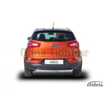Защита заднего бампера 76 мм Slitkoff для Kia Sportage 2010-2015 Защита заднего бампера 76 мм Slitkoff для Kia Sportage 2010-2015