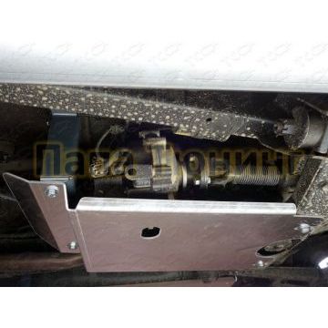 Защита раздаточной коробки (алюминий) 4мм ТСС для UAZ Patriot 2005-2016/UAZ Patriot 2016- (с одним баком пласт.)/UAZ Pickup 2008-2016/UAZ Pickup 2016- (с одним баком пласт.)