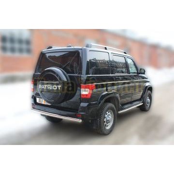 Защита штатных порогов 50 мм ALFeco для УАЗ Патриот 2015-