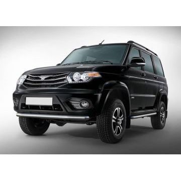 Защита переднего бампера d76 Rival для УАЗ 3163 Патриот 2015-